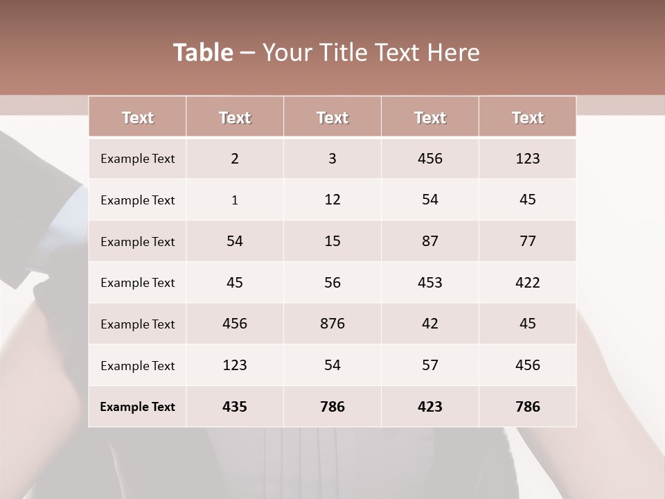 Businesswoman Attractive Unhappy PowerPoint Template