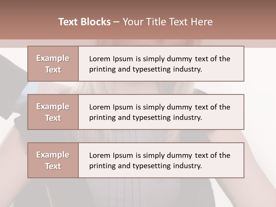 Businesswoman Attractive Unhappy PowerPoint Template