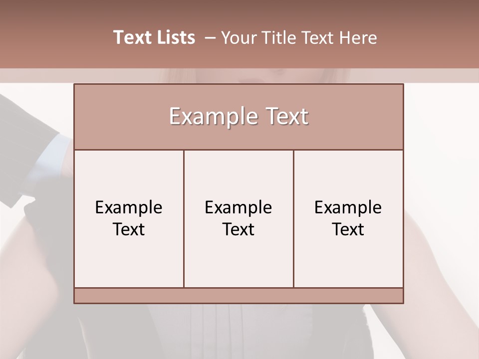 Businesswoman Attractive Unhappy PowerPoint Template