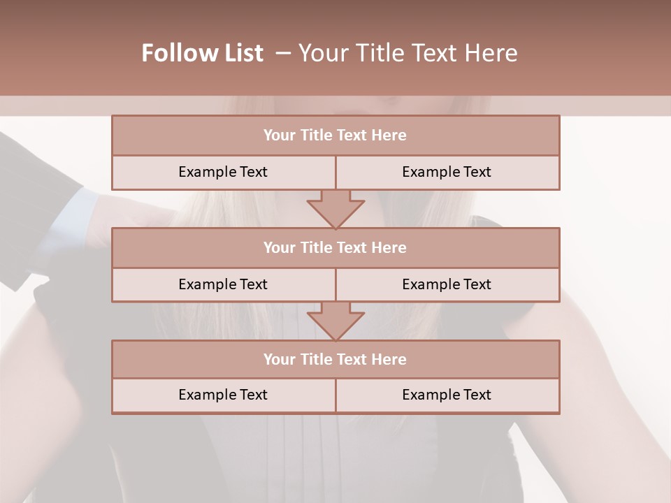 Businesswoman Attractive Unhappy PowerPoint Template