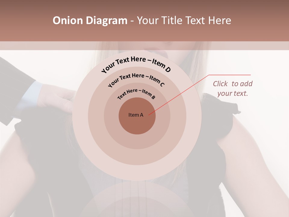 Businesswoman Attractive Unhappy PowerPoint Template