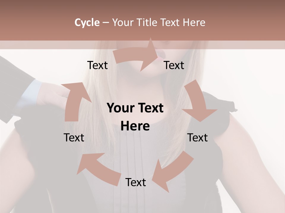 Businesswoman Attractive Unhappy PowerPoint Template