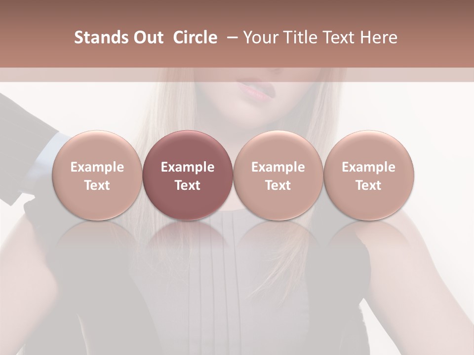 Businesswoman Attractive Unhappy PowerPoint Template