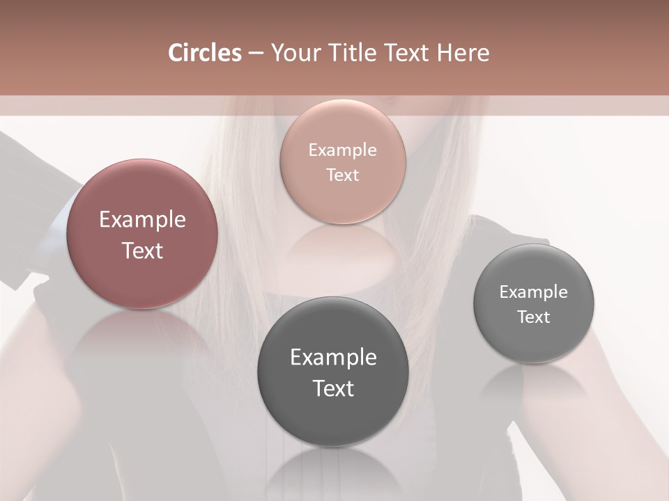 Businesswoman Attractive Unhappy PowerPoint Template