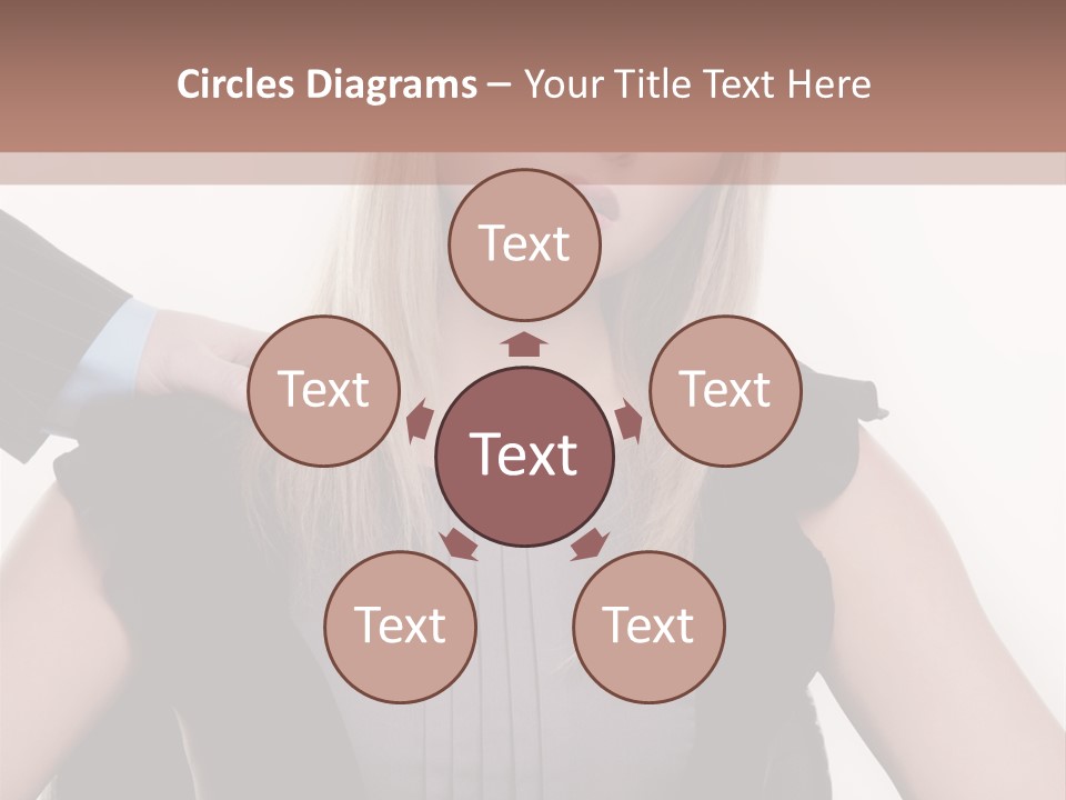 Businesswoman Attractive Unhappy PowerPoint Template