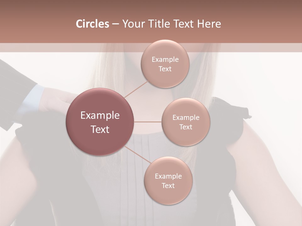 Businesswoman Attractive Unhappy PowerPoint Template