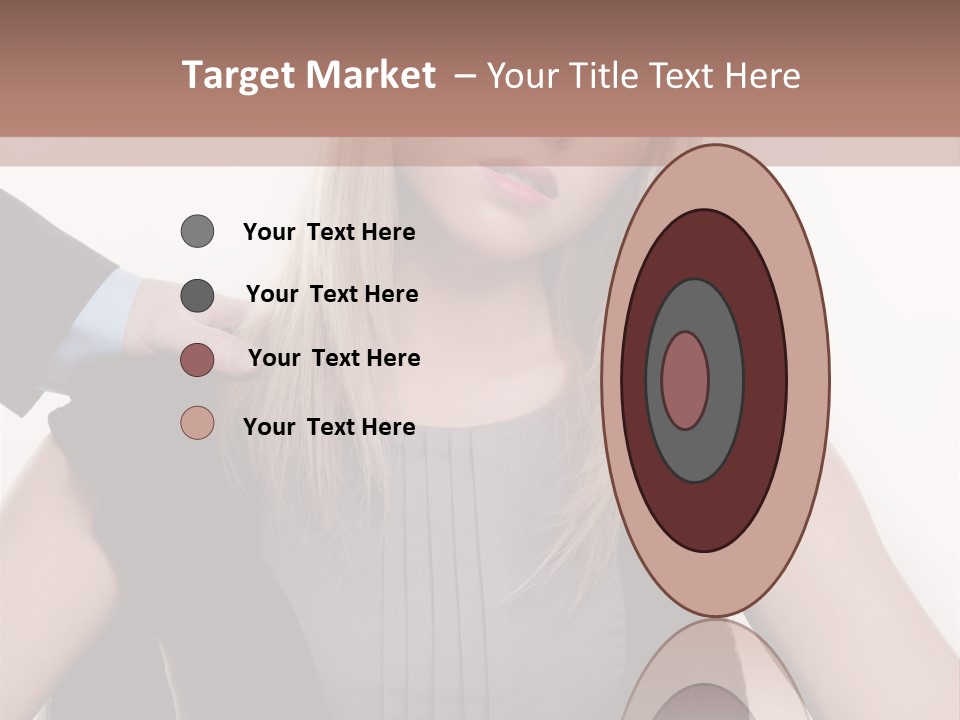 Businesswoman Attractive Unhappy PowerPoint Template