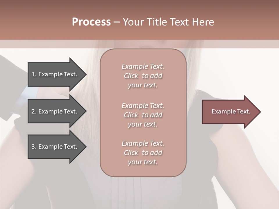 Businesswoman Attractive Unhappy PowerPoint Template