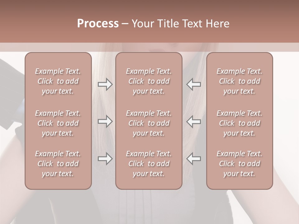 Businesswoman Attractive Unhappy PowerPoint Template