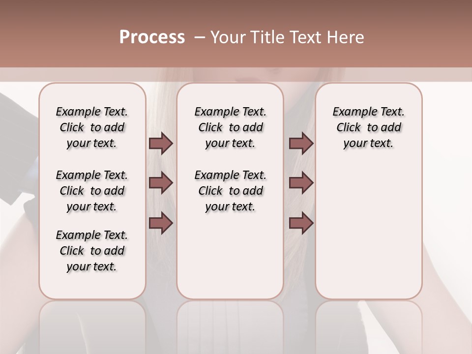 Businesswoman Attractive Unhappy PowerPoint Template