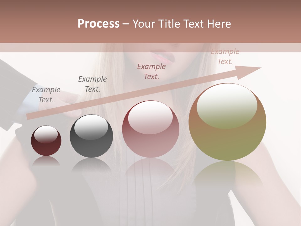 Businesswoman Attractive Unhappy PowerPoint Template