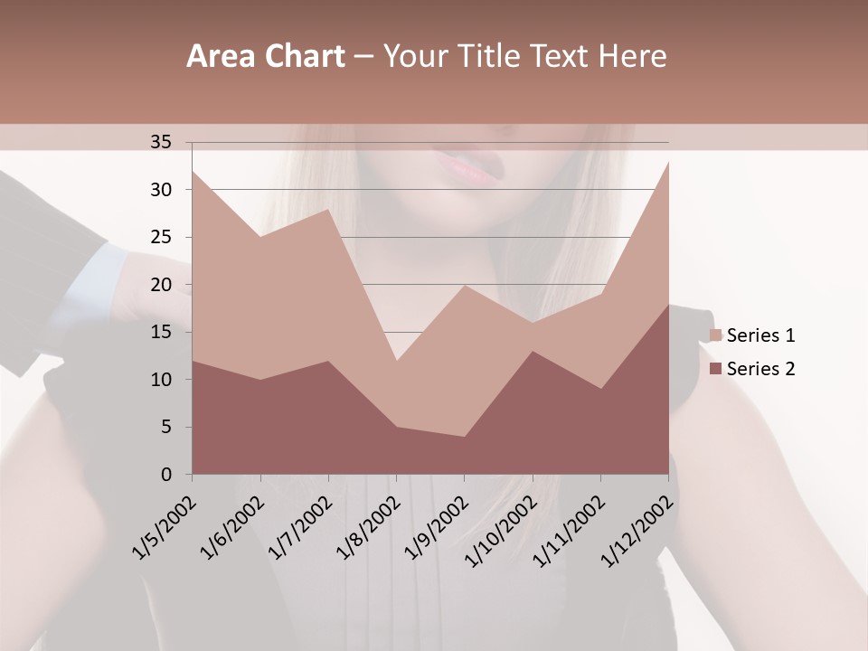 Businesswoman Attractive Unhappy PowerPoint Template