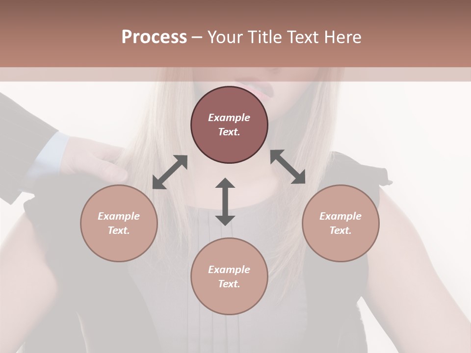 Businesswoman Attractive Unhappy PowerPoint Template