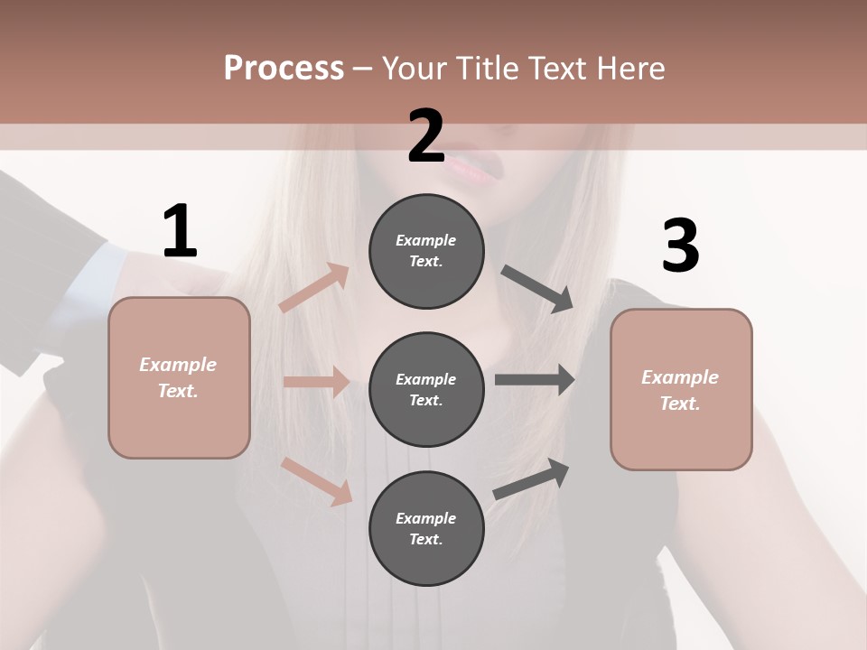 Businesswoman Attractive Unhappy PowerPoint Template