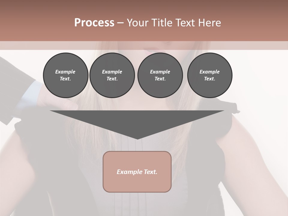 Businesswoman Attractive Unhappy PowerPoint Template