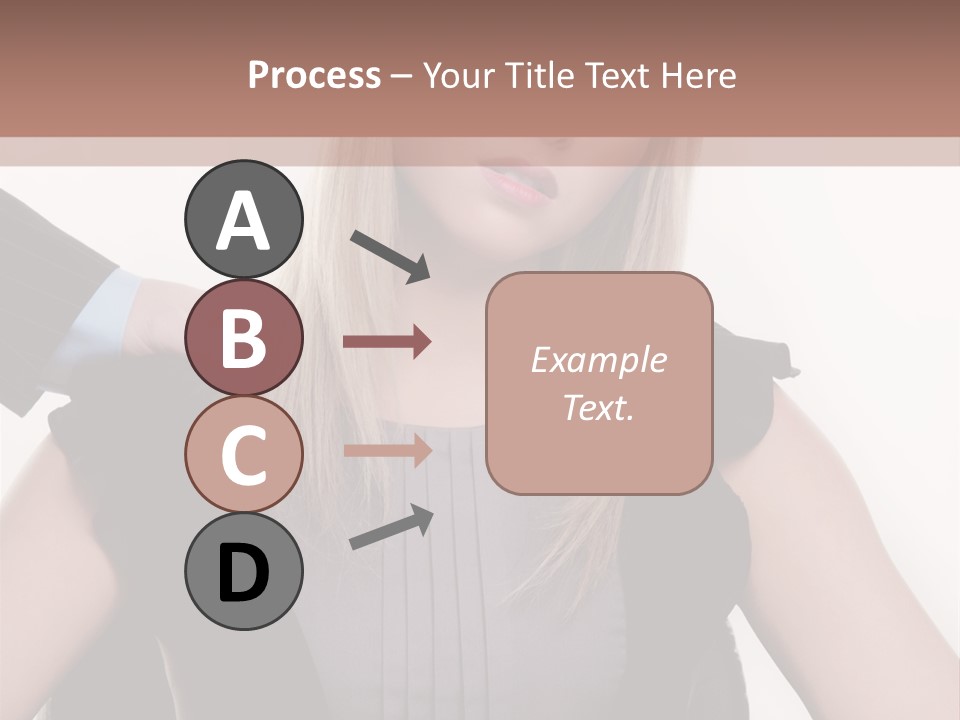 Businesswoman Attractive Unhappy PowerPoint Template