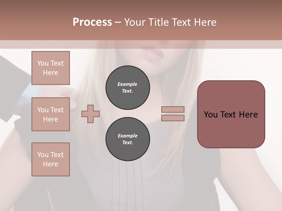 Businesswoman Attractive Unhappy PowerPoint Template