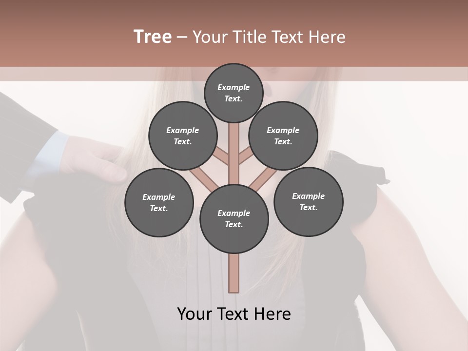 Businesswoman Attractive Unhappy PowerPoint Template