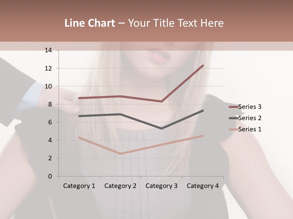 Businesswoman Attractive Unhappy PowerPoint Template