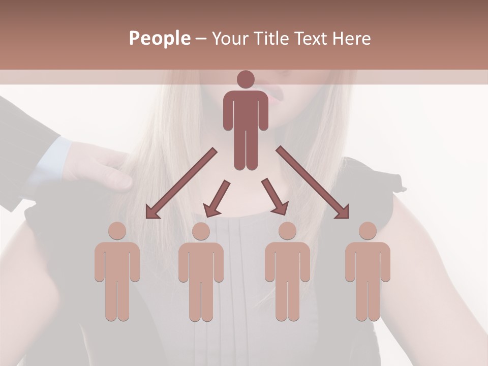 Businesswoman Attractive Unhappy PowerPoint Template