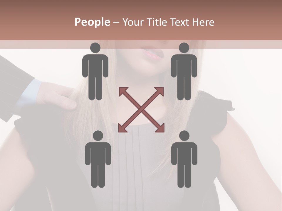 Businesswoman Attractive Unhappy PowerPoint Template