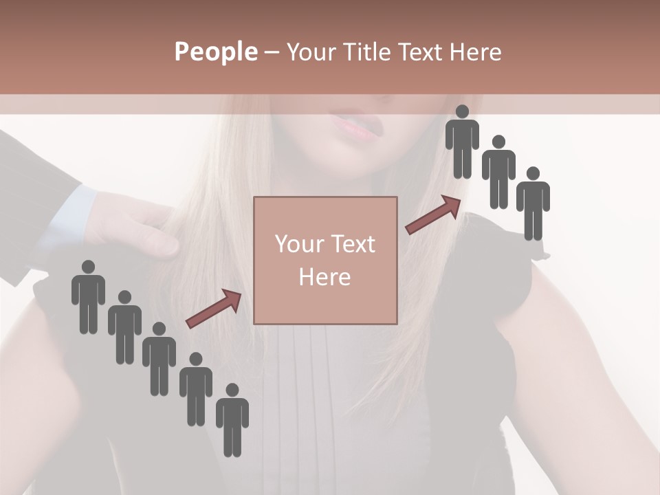 Businesswoman Attractive Unhappy PowerPoint Template