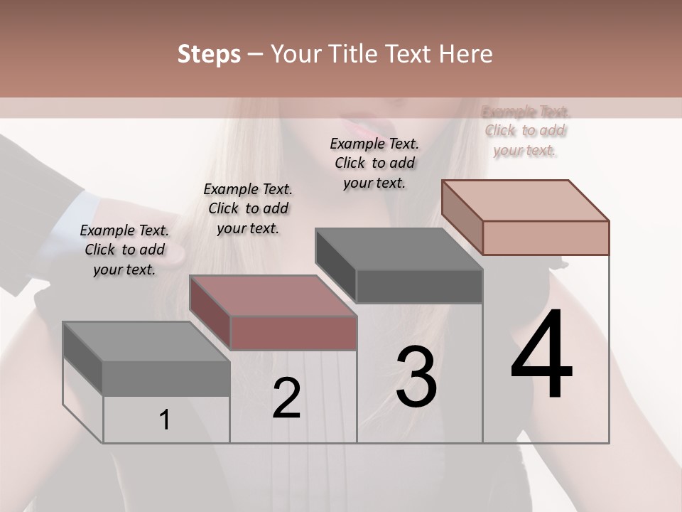 Businesswoman Attractive Unhappy PowerPoint Template
