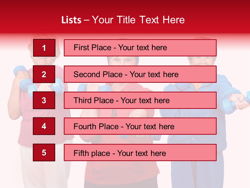 Weightlifting  Shape PowerPoint Template