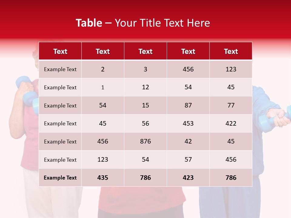 Weightlifting  Shape PowerPoint Template