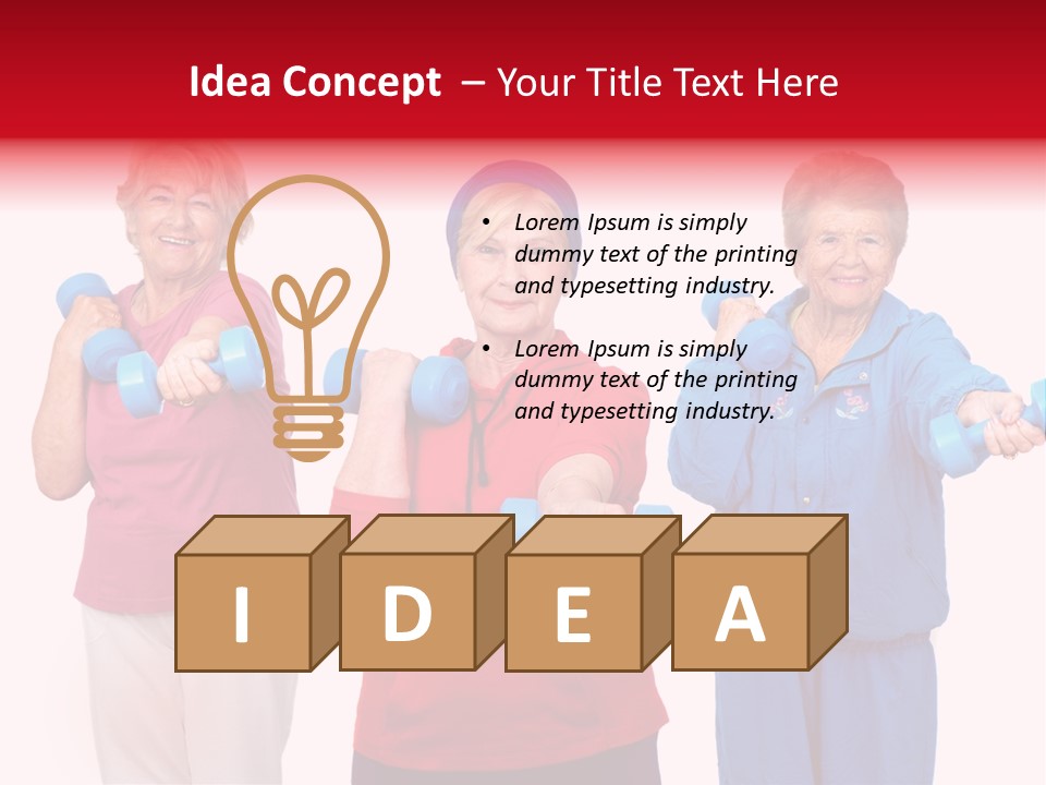 Weightlifting  Shape PowerPoint Template