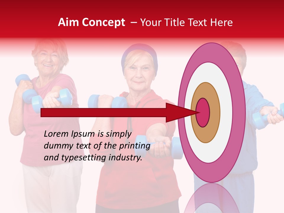 Weightlifting  Shape PowerPoint Template