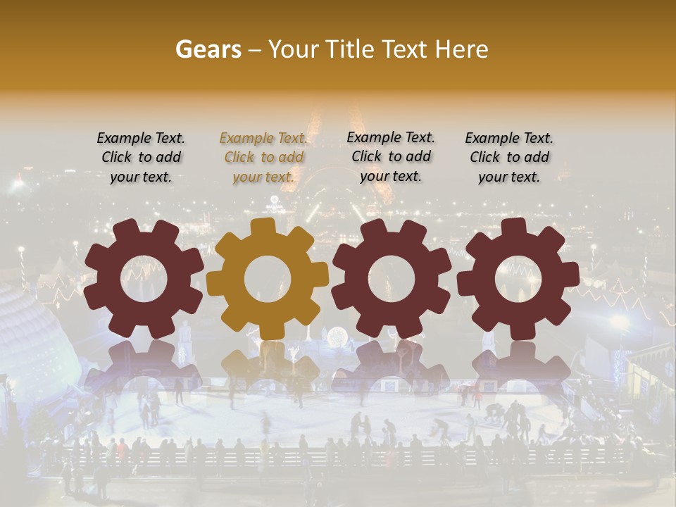 France Trocadero Palais De Chaillot PowerPoint Template