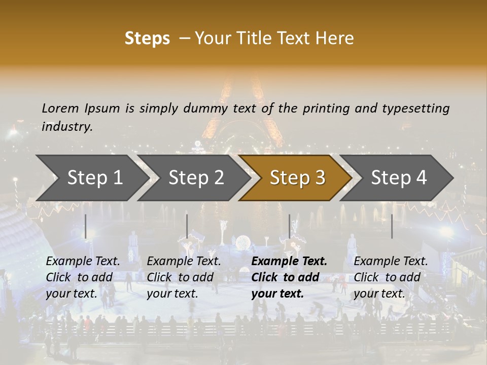 France Trocadero Palais De Chaillot PowerPoint Template