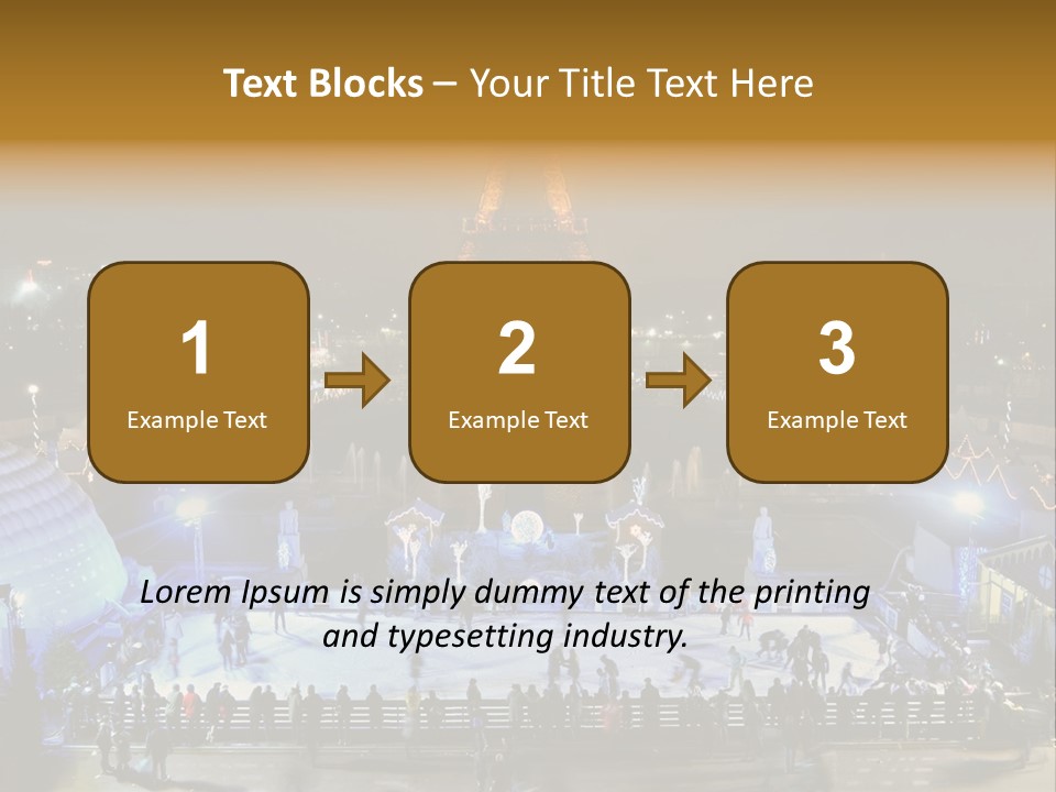 France Trocadero Palais De Chaillot PowerPoint Template
