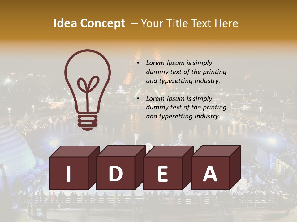 France Trocadero Palais De Chaillot PowerPoint Template