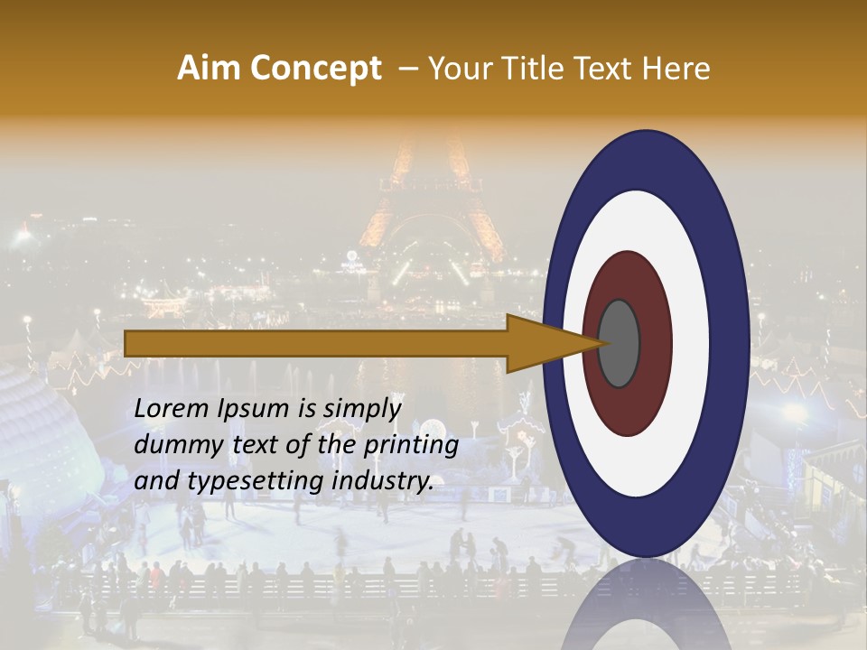 France Trocadero Palais De Chaillot PowerPoint Template