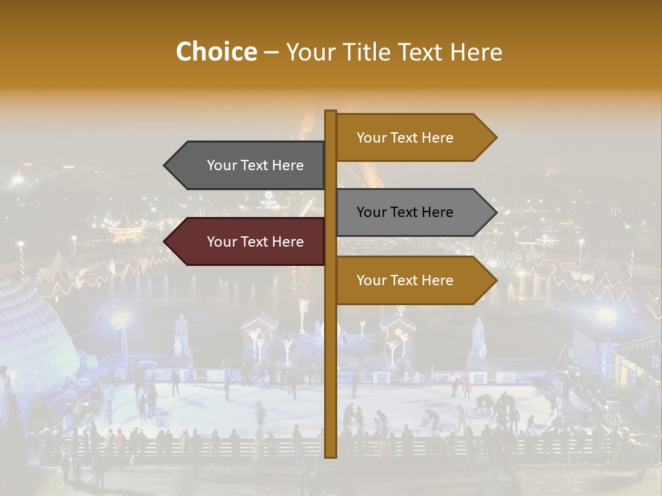 France Trocadero Palais De Chaillot PowerPoint Template