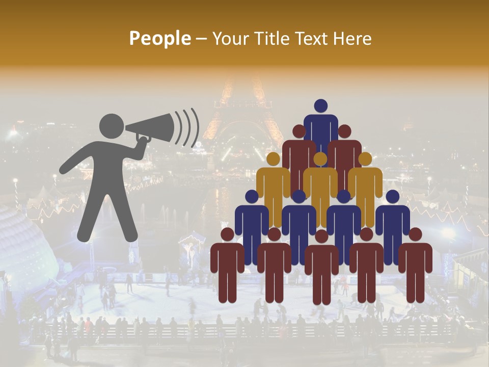 France Trocadero Palais De Chaillot PowerPoint Template