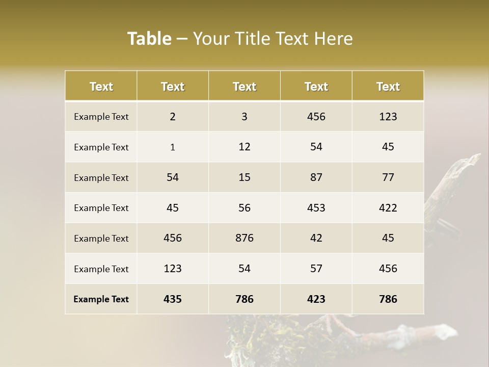 Ornithology Common Starling Cute PowerPoint Template