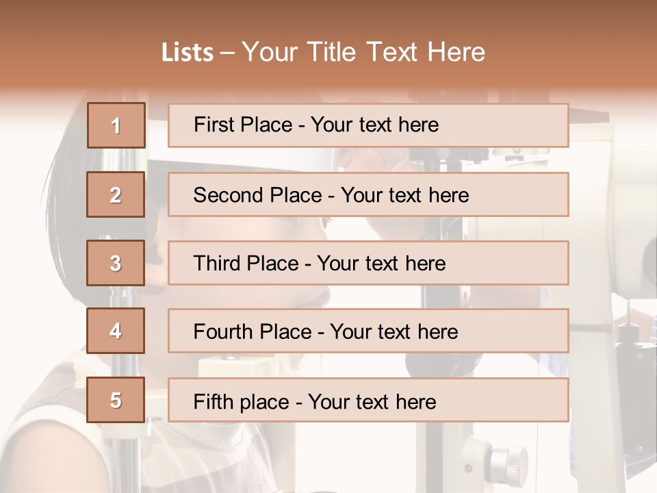 Lens Patient Test PowerPoint Template