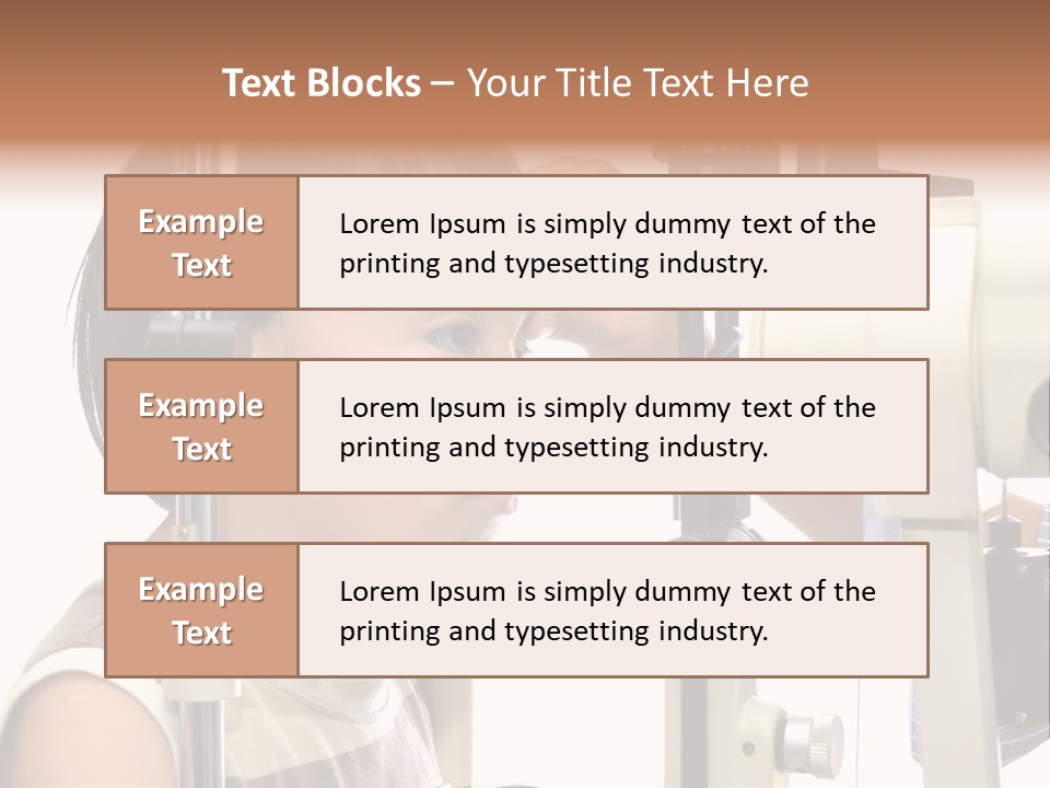 Lens Patient Test PowerPoint Template