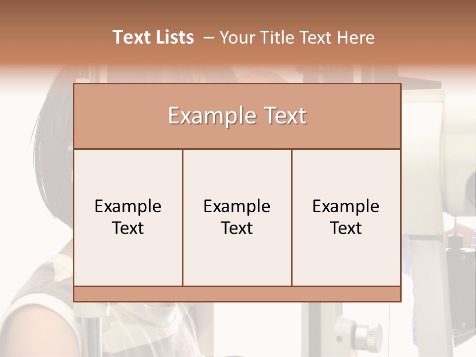 Lens Patient Test PowerPoint Template