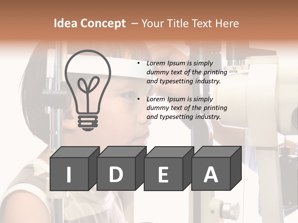 Lens Patient Test PowerPoint Template