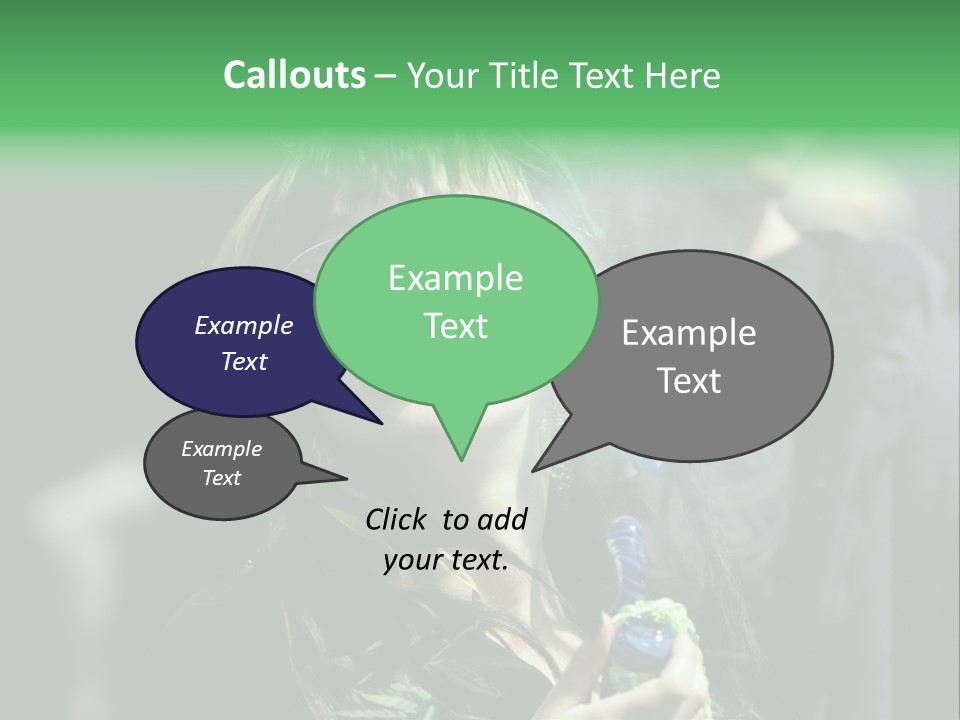 Bong Water Hookah PowerPoint Template