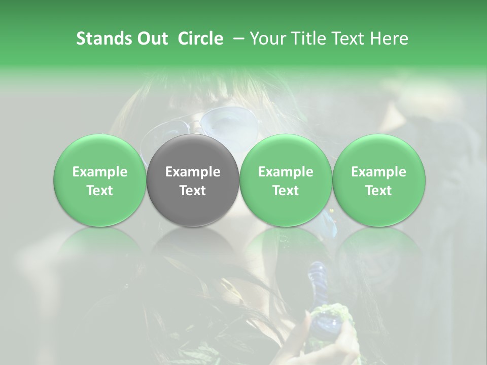 Bong Water Hookah PowerPoint Template