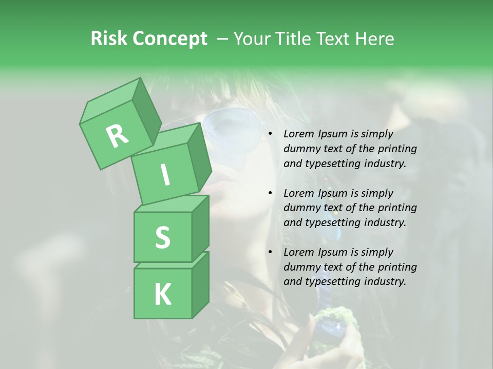 Bong Water Hookah PowerPoint Template