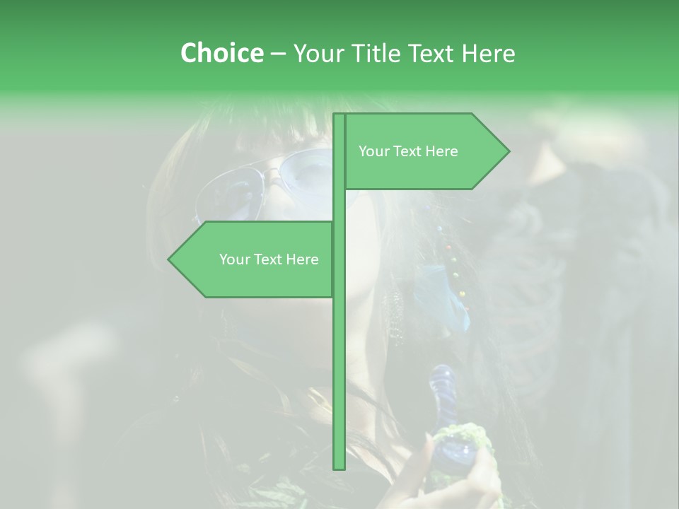 Bong Water Hookah PowerPoint Template