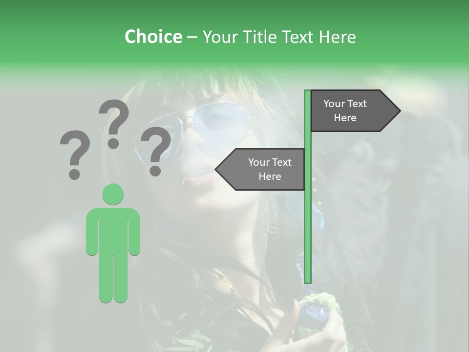 Bong Water Hookah PowerPoint Template