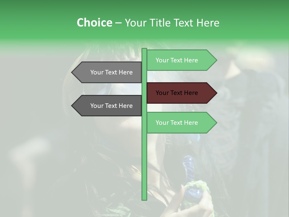 Bong Water Hookah PowerPoint Template