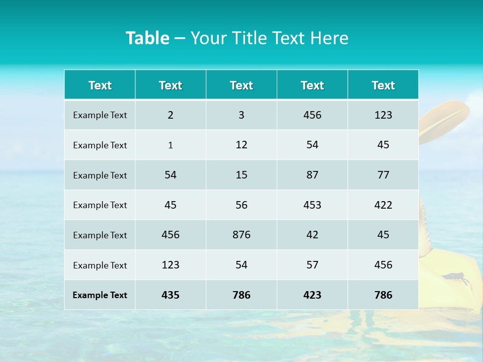 Fun Togetherness Water PowerPoint Template